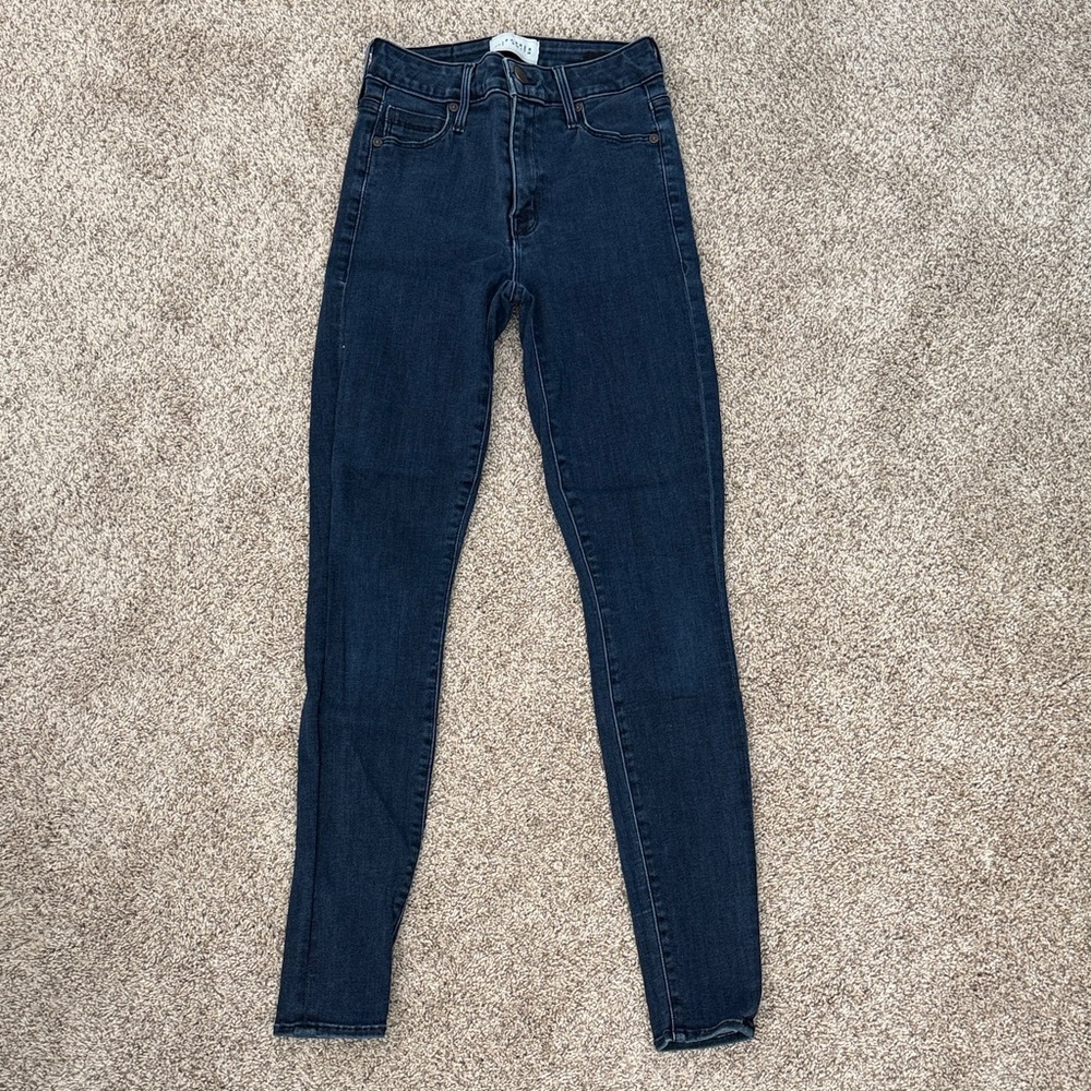 PARKER SMITH Dark Blue Skinny Jeans